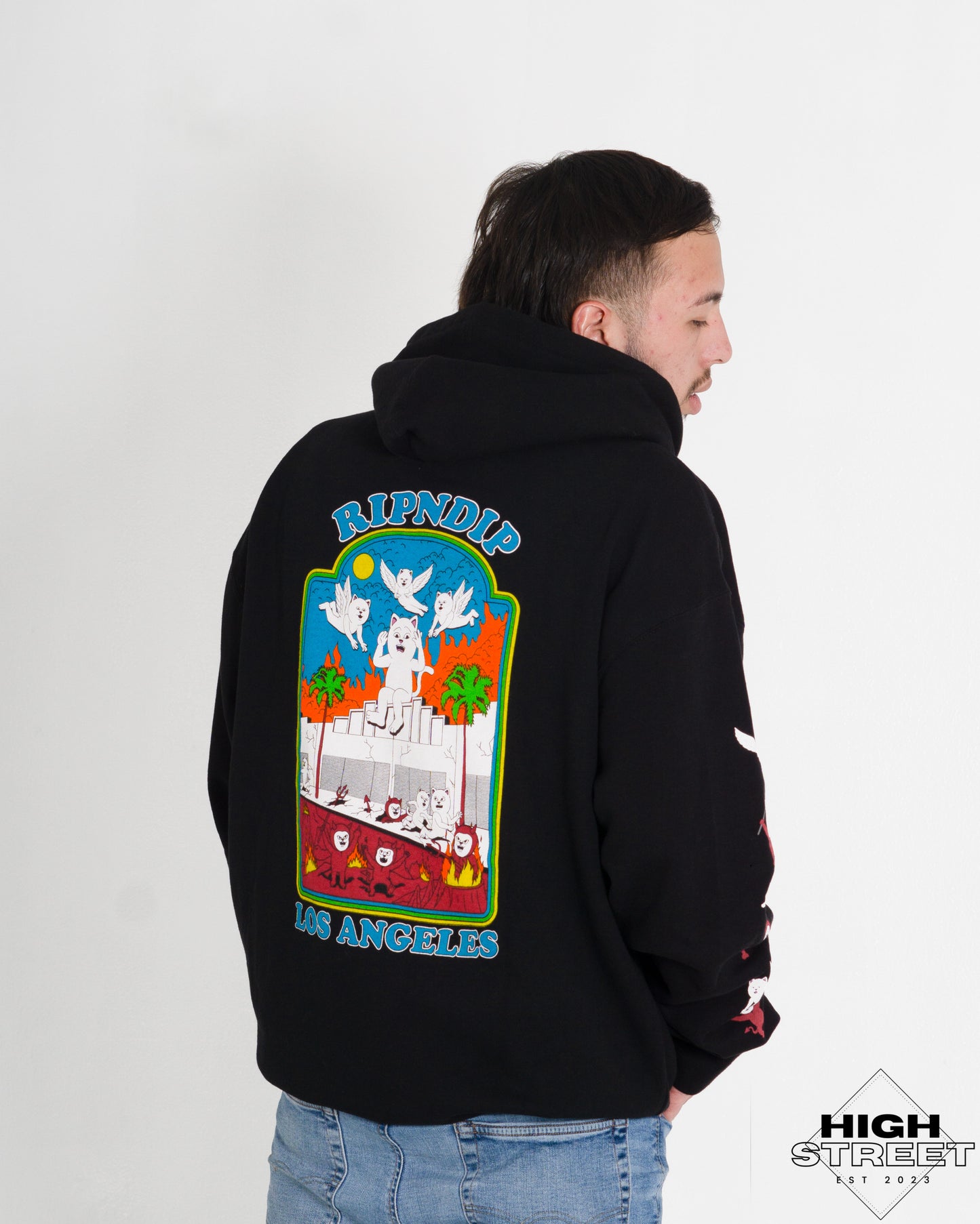 RIPNDIP HEAVEN ON EARTH TEE HOODIE