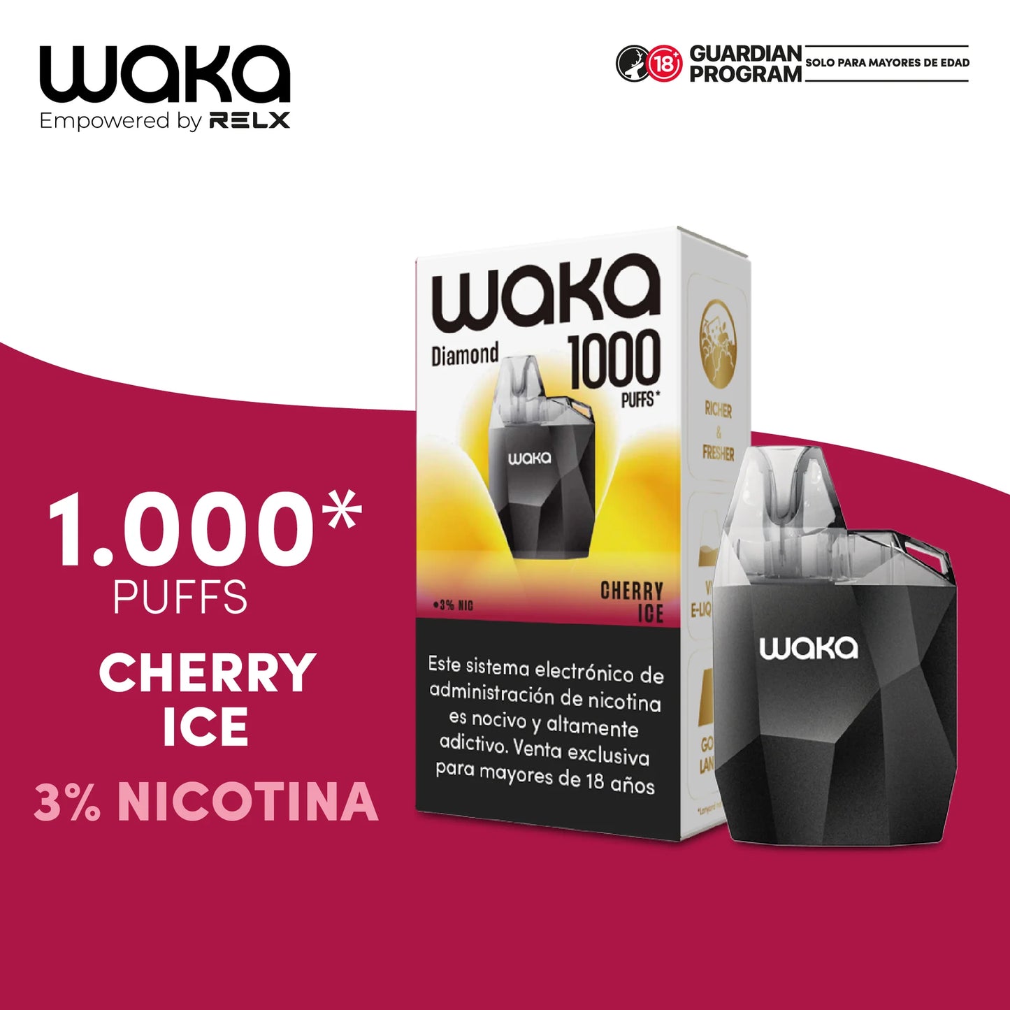Waka DIAMOND - 1k 1000 PUFFS - LANZAMIENTO