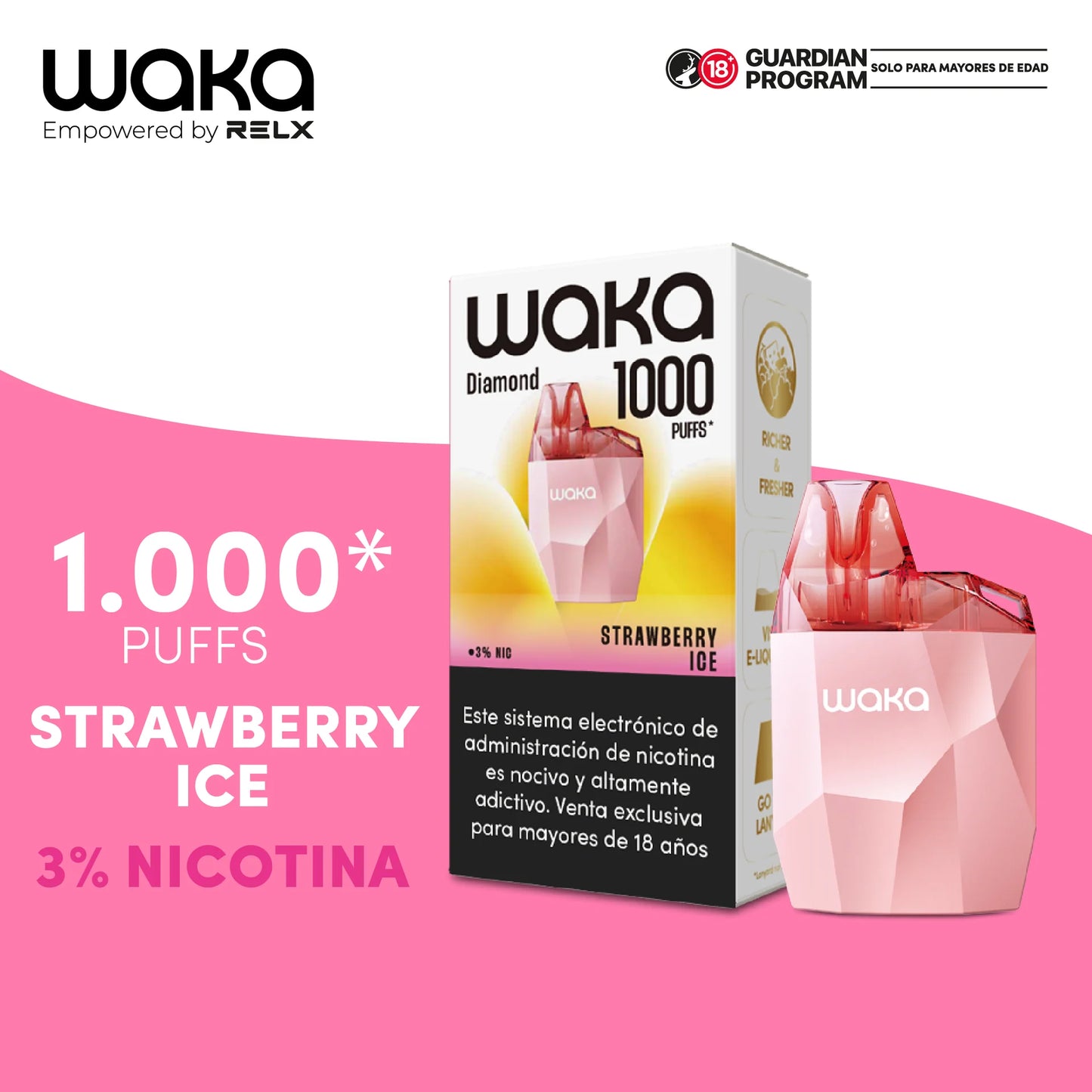 Waka DIAMOND - 1k 1000 PUFFS - LANZAMIENTO