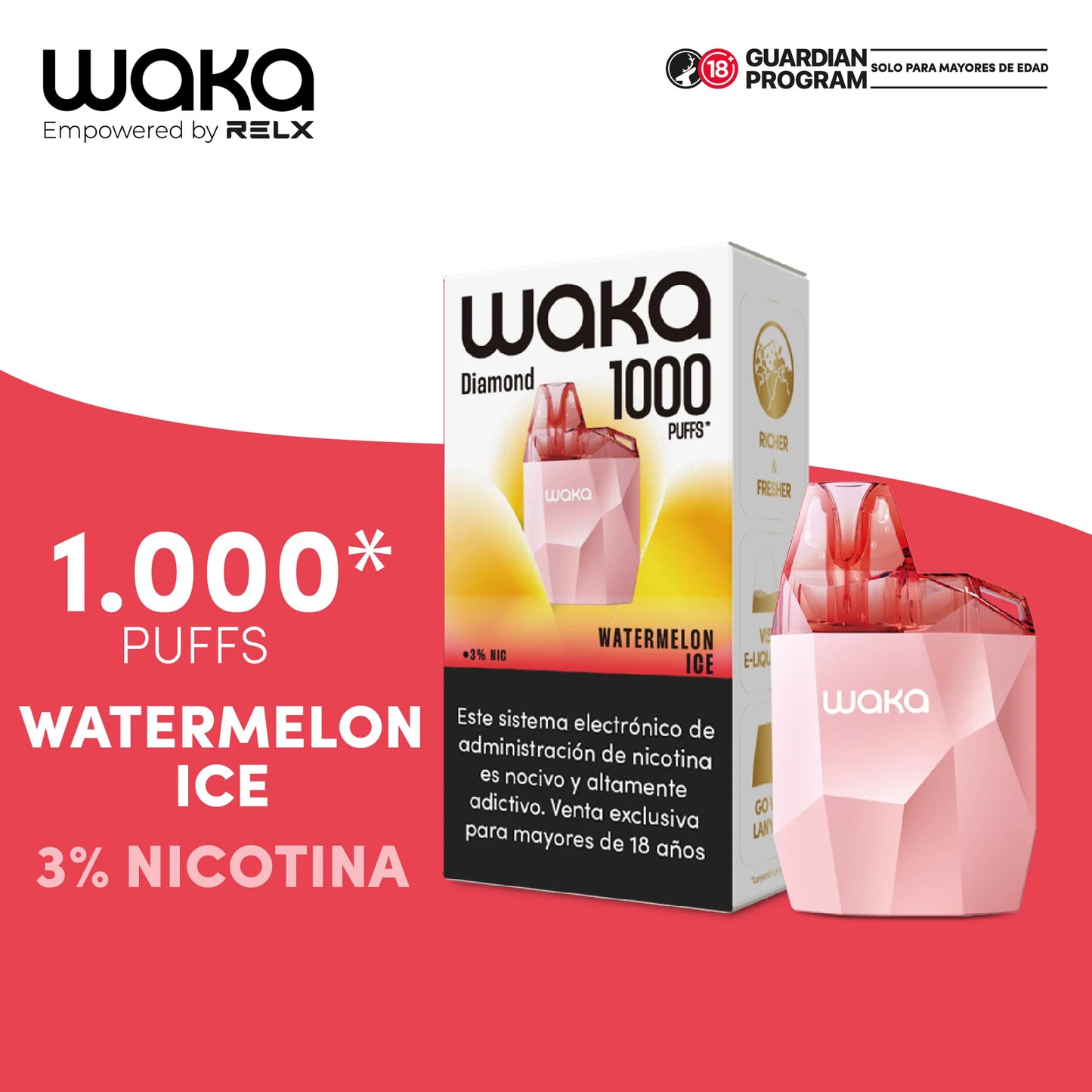 Waka DIAMOND - 1k 1000 PUFFS - LANZAMIENTO